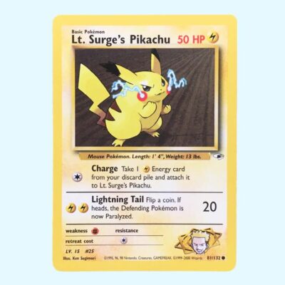 Pikachu Lt. Surge's « 81 - Gym Heroes »