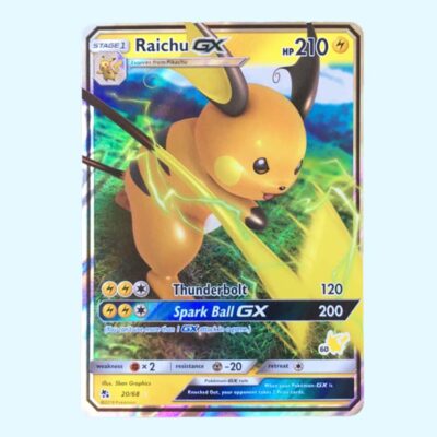 Raichu « 20 - Hidden Fates » Version Pikachu Logo