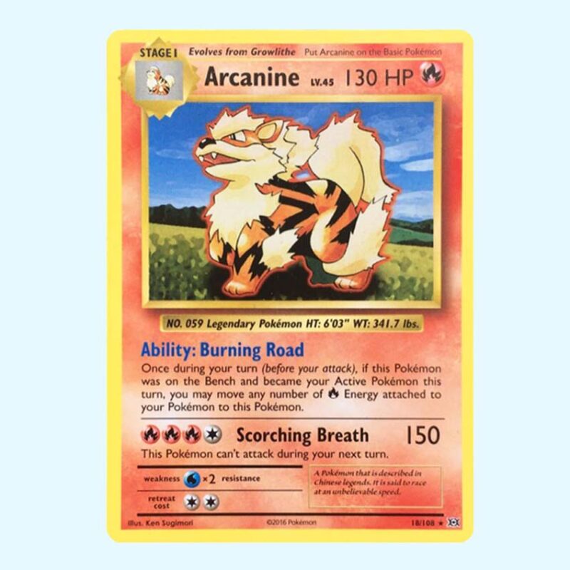 Arcanine 18 Evolutions