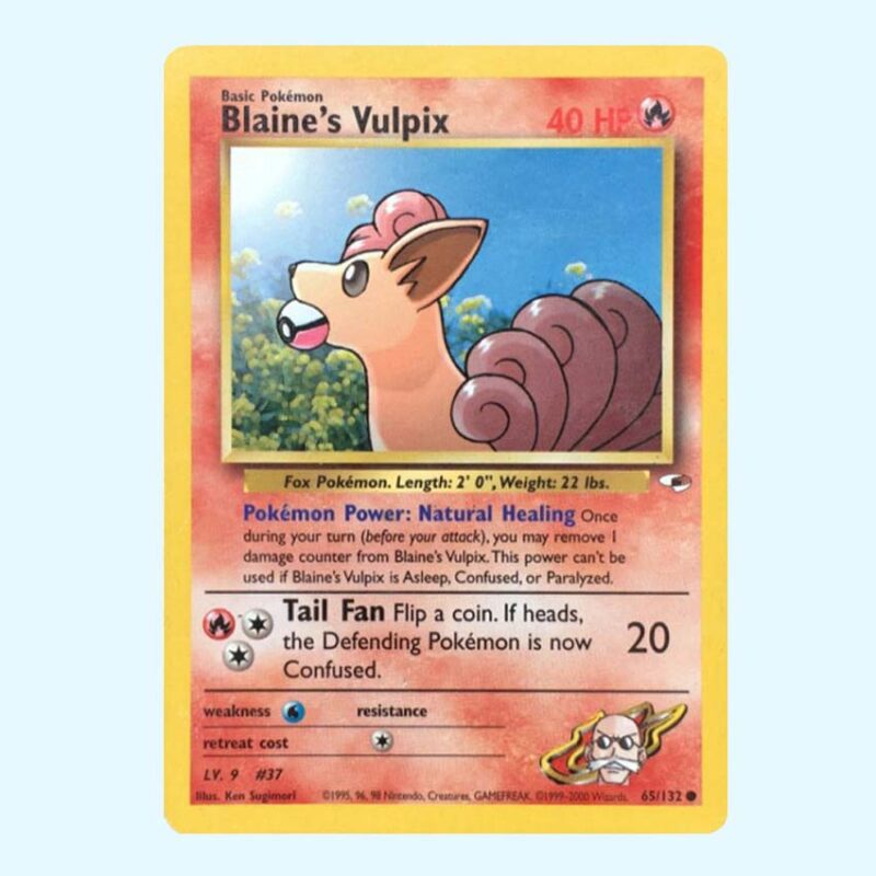 Blaines Vulpix 65 Gym Heroes