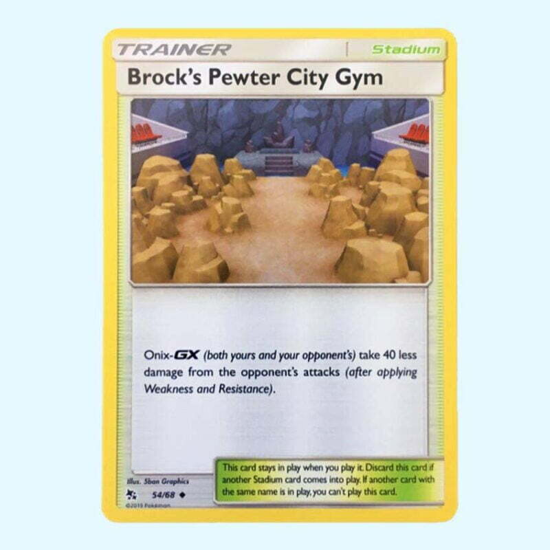 Brock's Pewter City Gym 54 Hidden Fates