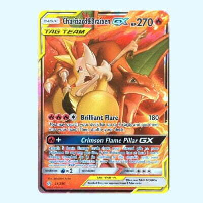 Charizard & Braixen GX 22 Cosmic Eclipse