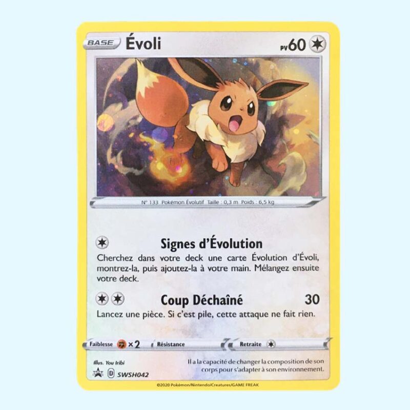 Évoli - Eevee 42 SWSH Black Star Promos Holo FR