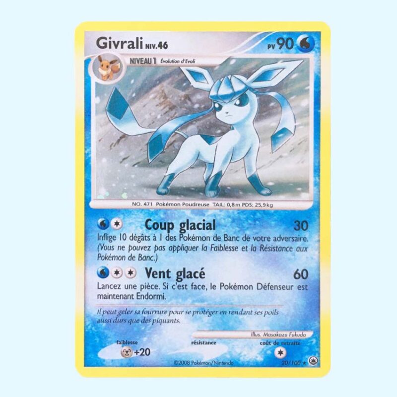 Givrali Lv.46 - Glaceon Lv.46 20 Majestic Dawn - Aube Majestueuse Holo FR