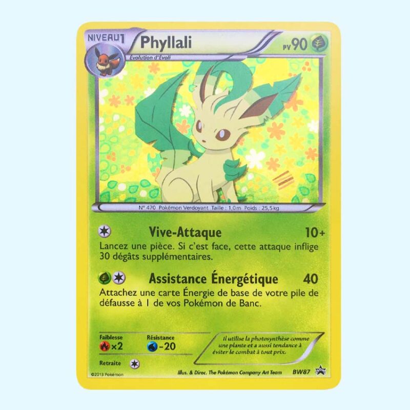 Phyllali - Leafeon 87 BW Black Star Promos Holo FR