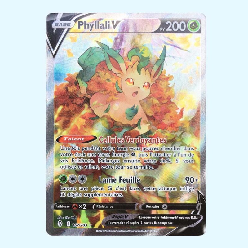 Phyllali V - Leafeon V 167 Evolving Skies - Évolution Céleste FR