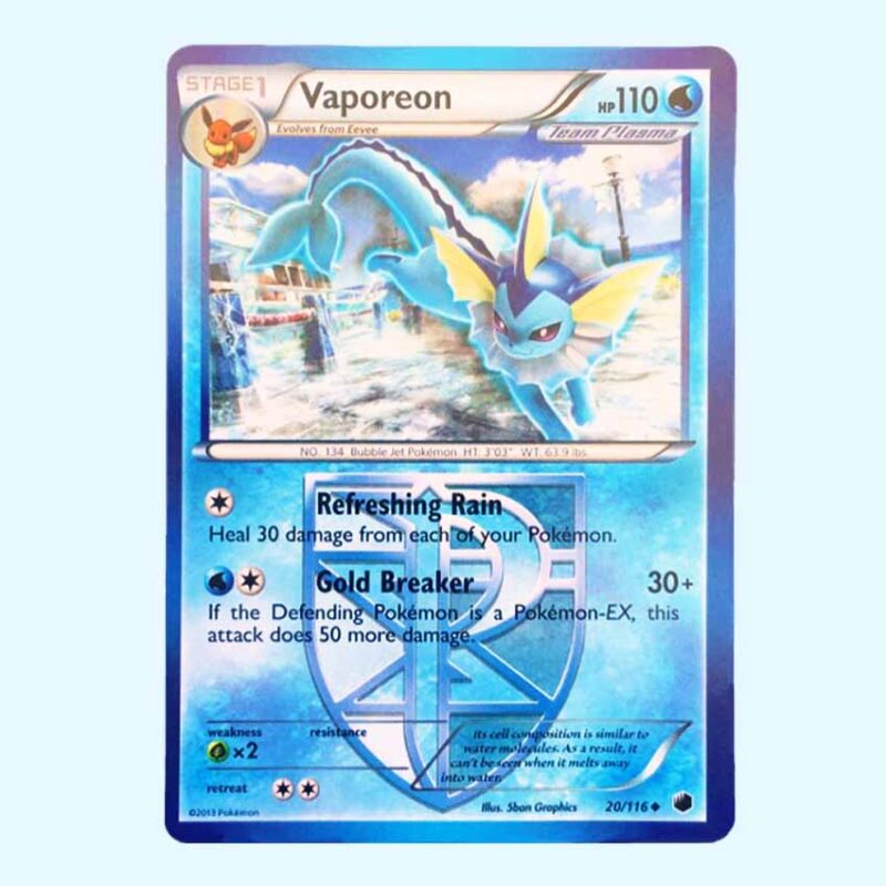 Aquali - Vaporeon 20 Plasma Freeze - Glaciation Plasma