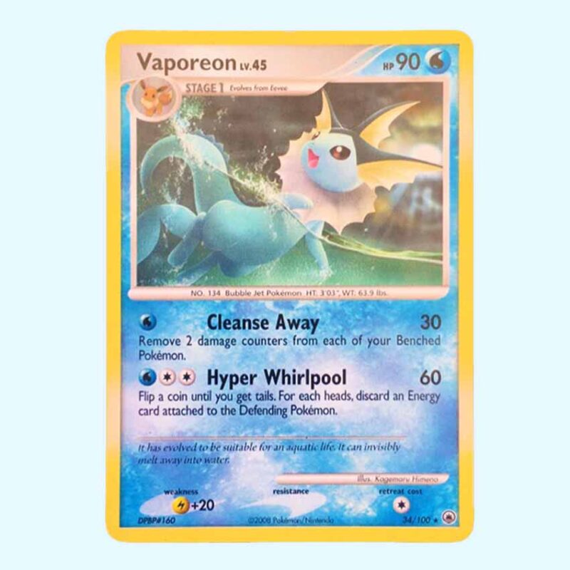 Aquali Lv.45 - Vaporeon Lv.45 34 Majestic Dawn - Aube Majestueuse