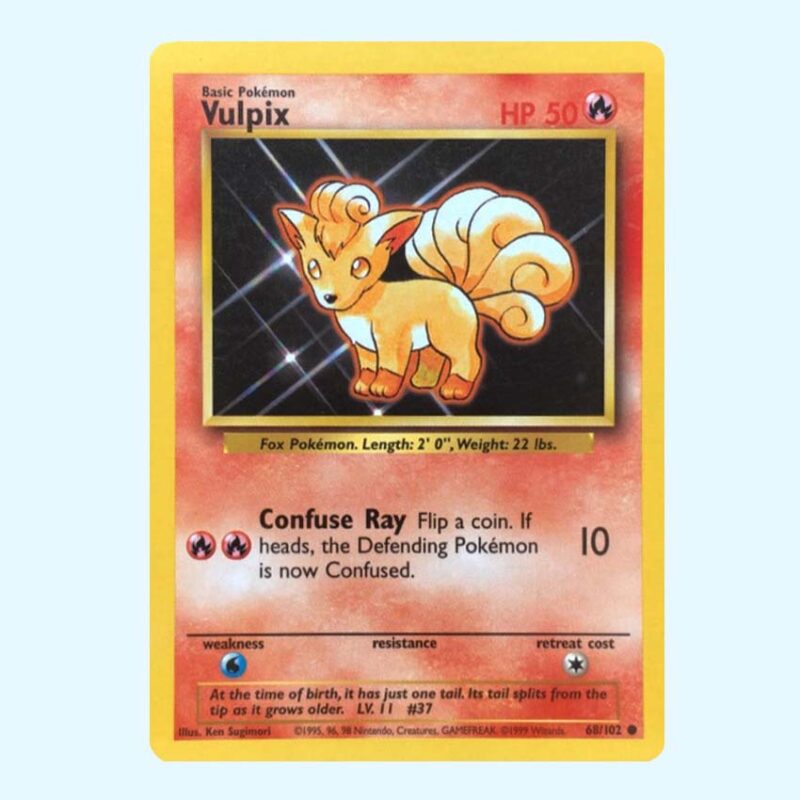 Vulpix 68 Base Set