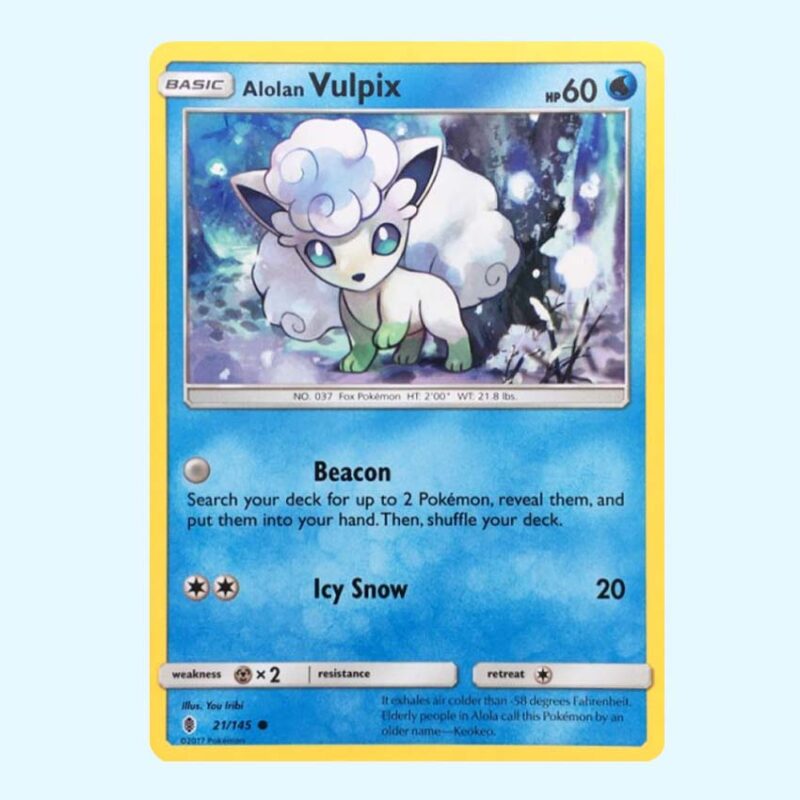Alolan Vulpix 21 Guardians Rising