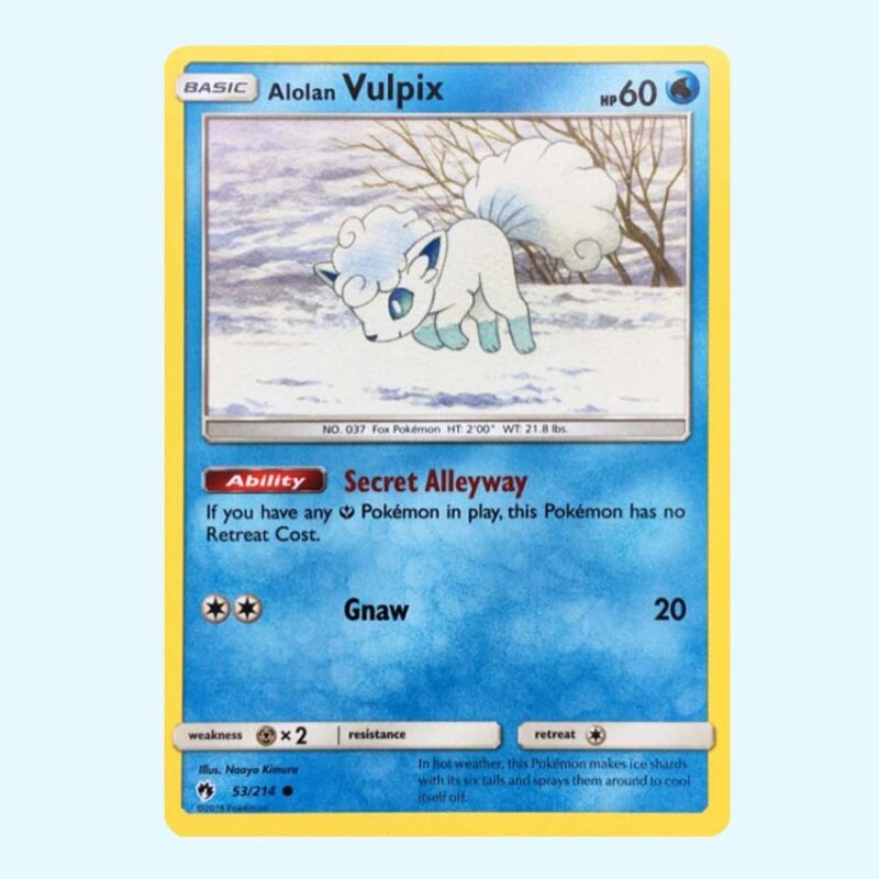 Alolan Vulpix 53 Lost Thunder