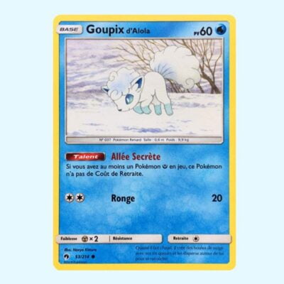 Goupix d'Alola 53 Tonnerre Perdu