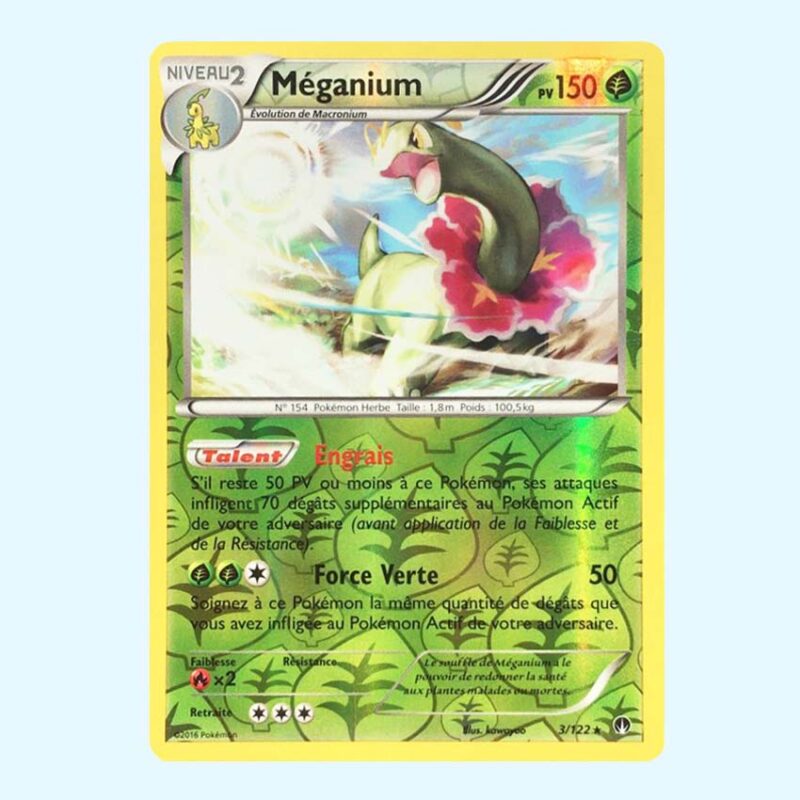 Meganium 3 Rupture TURBO Reverse holo