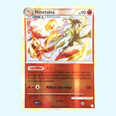Ninetales 7 HeartGold SoulSilver Reverse Holo