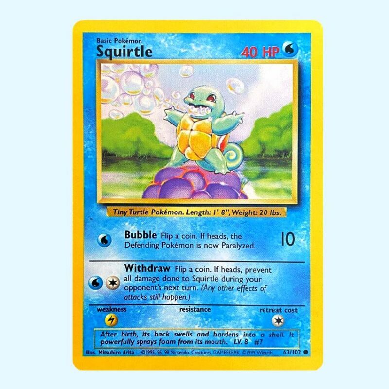 Squirtle 63 Base Set