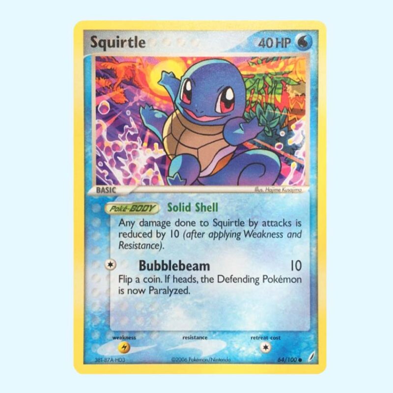 Squirtle 64 EX Crystal Guardians