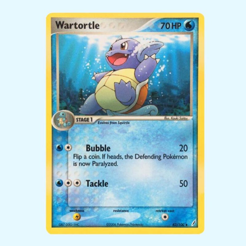 Wartortle 42 EX Crystal Guardians