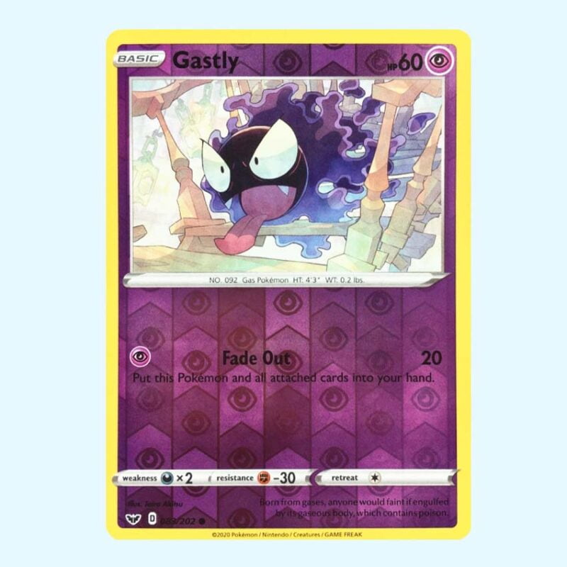 Gastly 83 Sword & Shield Reverse Holo