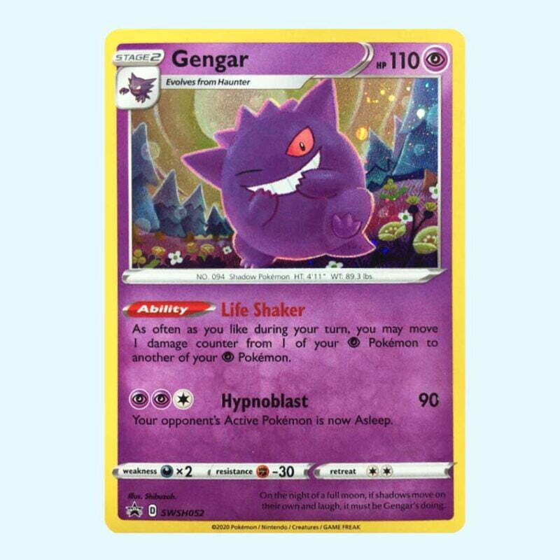 Gengar 052 SWSH Black Star Promos Holo