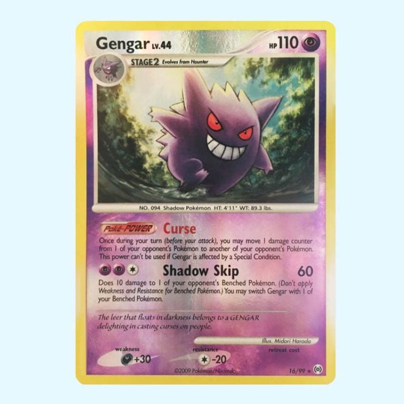 Gengar Lv.44 16 Arceus reverse holo