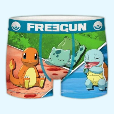 Boxer - Starters Gen1 - Pokémon - Salamèche Bulbizarre Carapuce - XXL