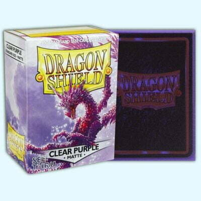 Dragon Shield - Clear Purple Matte - Deck Protector - Sleeves 100