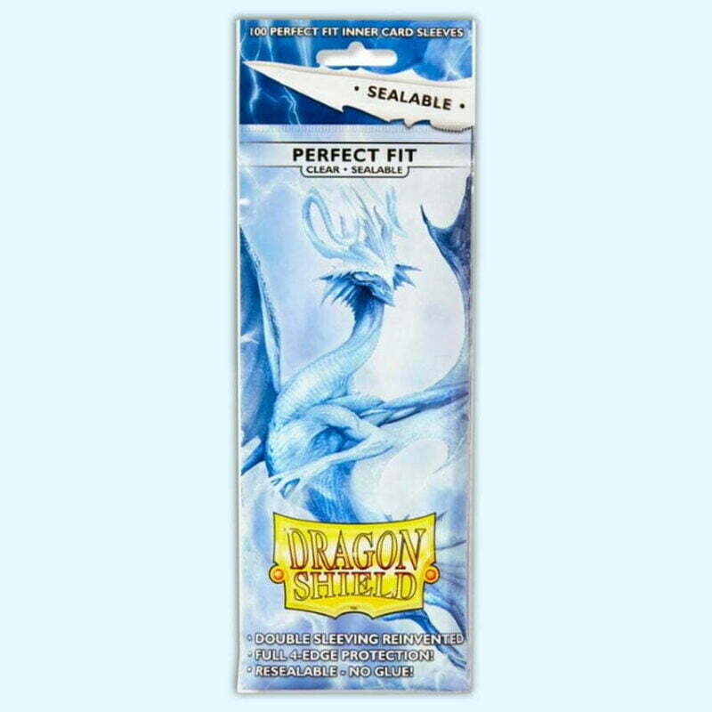 Dragon Shield - Perfect Fit - 100 Sleeves - Clear Sealable