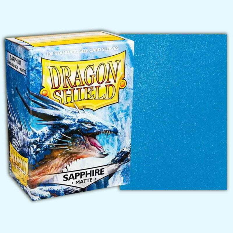 Dragon Shield - Sapphire Matte - Deck Protector - Sleeves 100