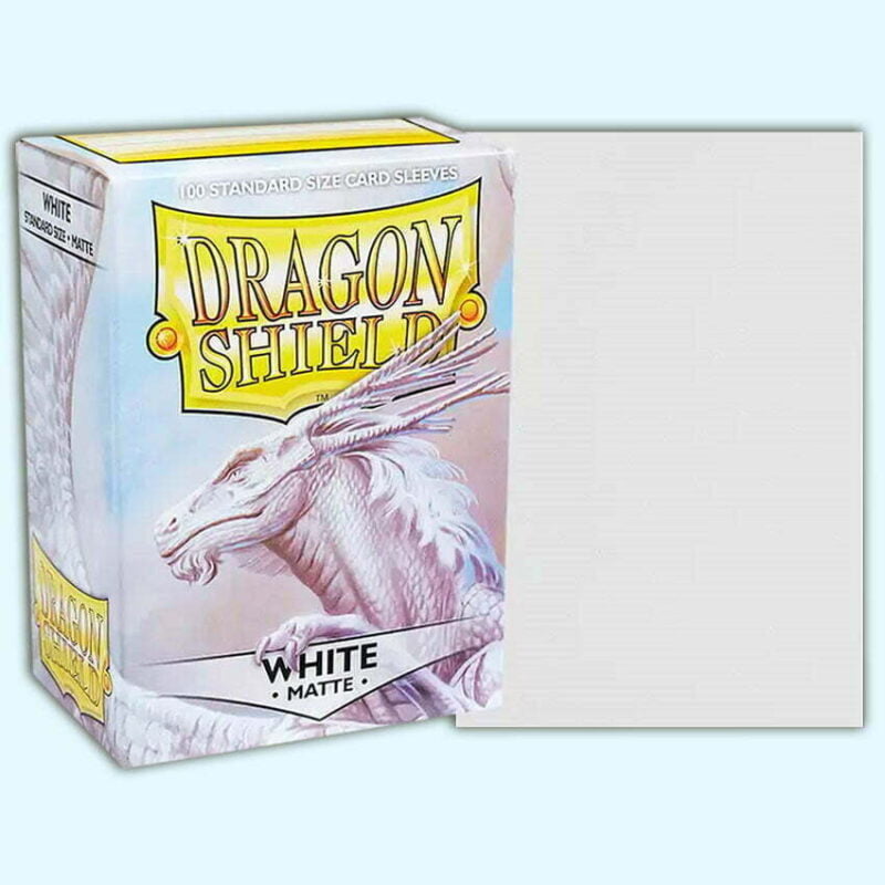 Dragon Shield - White Matte - Deck Protector - Sleeves 100