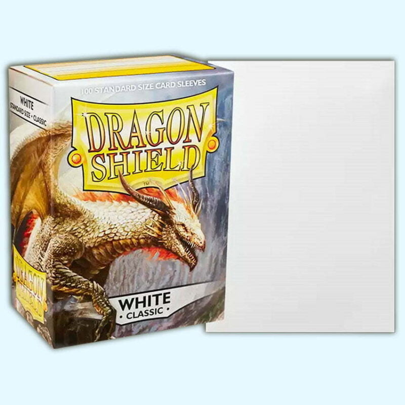 Dragon Shield - White Classic - Deck Protector - Sleeves 100