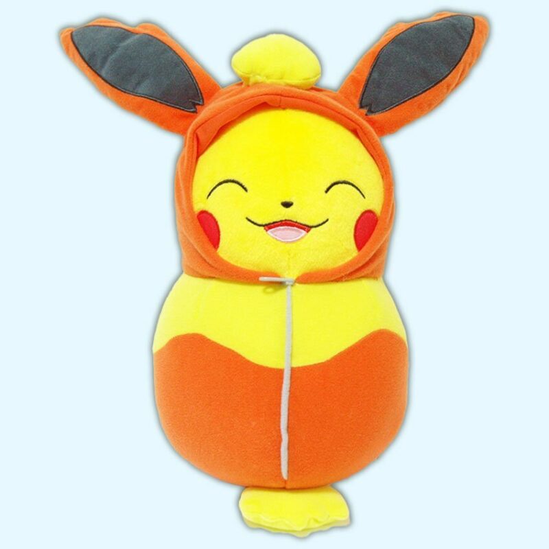 Pikachu in Flareon Plush - Pikachu Pyroli Peluche - Pokémon - Nebukuro - BIG 30cm
