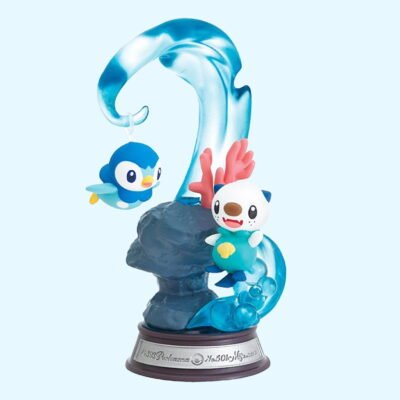 Pokémon - Swing Vignette 2 - PIPLUP & OSHAWOTT - Figurine - Re-Ment