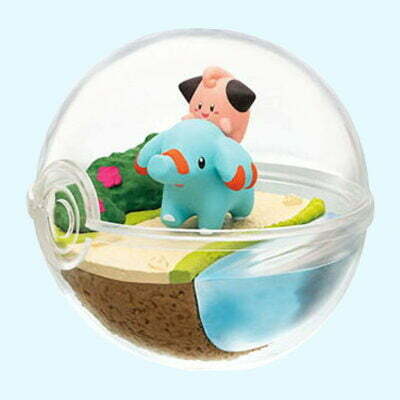 Pokémon - Terrarium Collection - CLEFFA & PHANPY - Figurine - Re-Ment