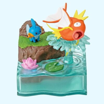 Pokémon - World 2 Mystic Spring - MUDKIP & MAGIKARP - Figurine - Re-Ment