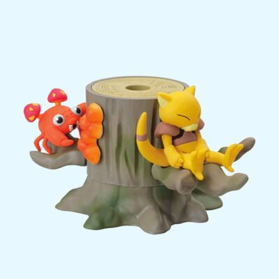 Pokémon - Forest 3 Dark - ABRA & PARAS - Figurine Figure - Re Ment