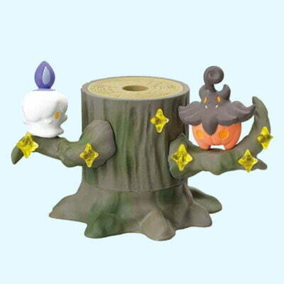 Pokémon - Forest 3 Dark - Pumpkaboo & Litwick - Figurine Figure - Re Ment