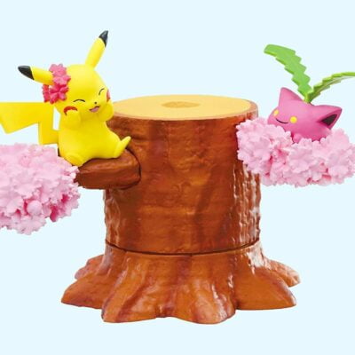 Pokémon Forest 4 - PIKACHU & HOPPIP - Figurine - Re-Ment