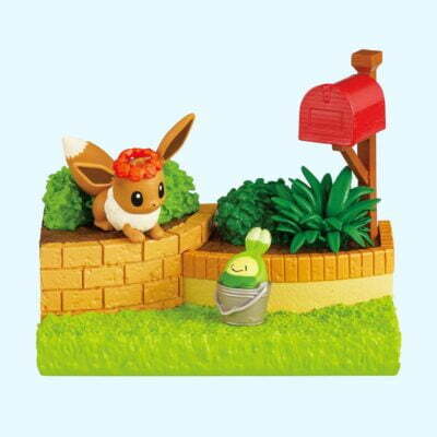 Pokémon - Garden - EEVEE & Budew - Figurine - Re Ment