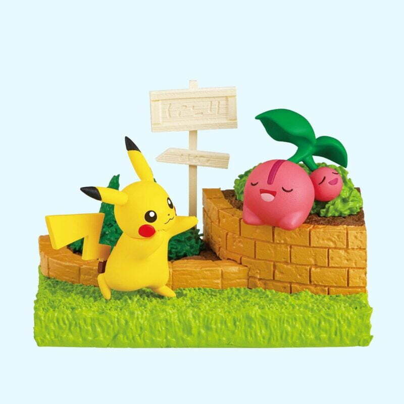 Pokémon - Garden - PIKACHU & CHERUBI - Figurine - Re Ment