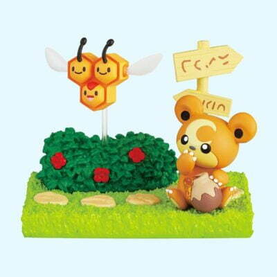 Pokémon - Garden - TEDDIURSA & COMBEE - Figurine - Re Ment