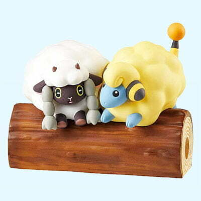 Pokémon - Nakayashi friends - WOOLOO & MAREEP - Figurine Figure - Re Ment
