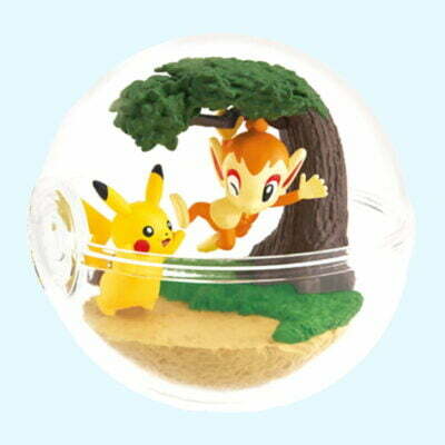 Pokémon - Terrarium Collection 12 - PIKACHU & CHIMCHAR - Figurine - Re-Ment