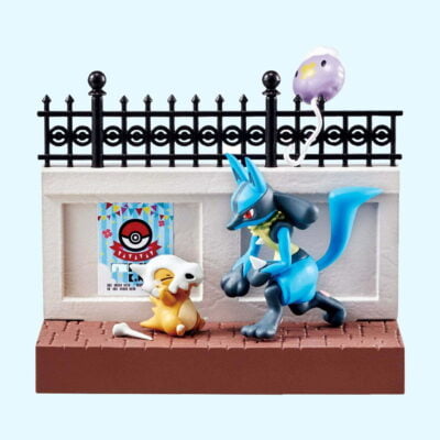 Pokémon - Town 2 Festival Street - CUBONE & LUCARIO - Figurine - Re-Ment