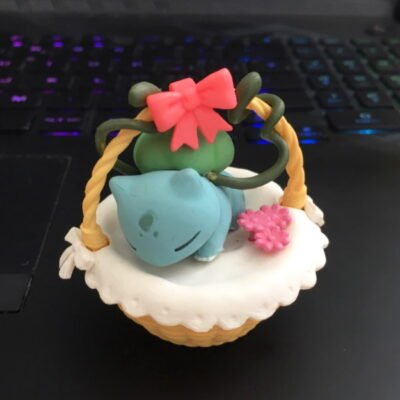 BULBASAUR - Utatane Basket Picnic - Figurine Pokémon - 6cm