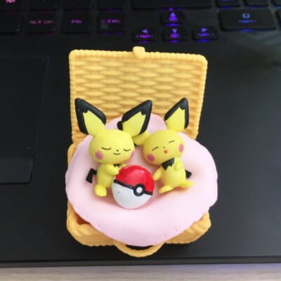 PICHU - Utatane Basket Picnic - Figurine Pokémon - 6cm