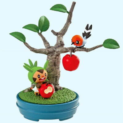 Pokémon - Bonsai 2 - FLETCHLING & CHESPIN - Figurine Figure - Re Ment