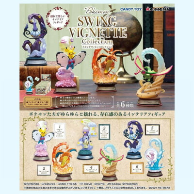 Pokémon - Swing Vignette - ALL 6 - Figurine Figure - Re Ment