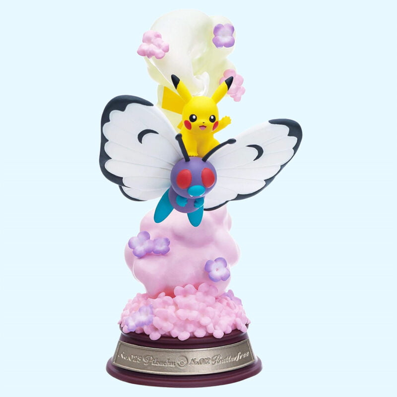 Pokémon - Swing Vignette - PIKACHU & BUTTERFREE - Figurine Figure - Re Ment