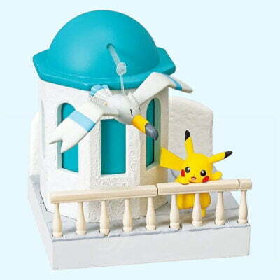 Pokémon - Town 3 Seaside Promenade - PIKACHU & WINGULL - Figurine - Re-Ment