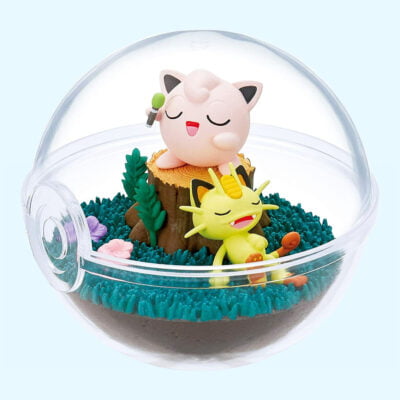 Pokémon - Terrarium 9 - JIGGLYPUFF & MEOWTH - Figurine Figure - Re Ment